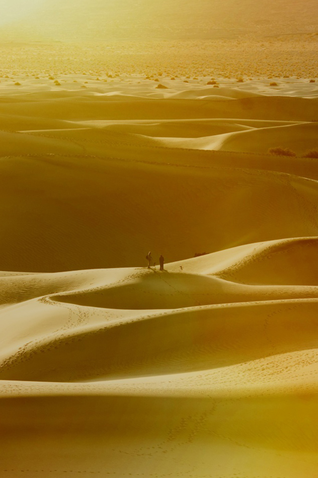 Восход над пустыней - обои для Iphone