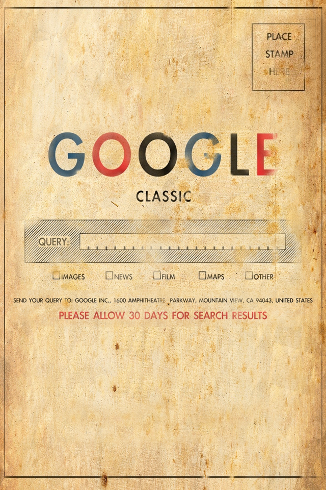 Первый, классический Google обои для IPhone